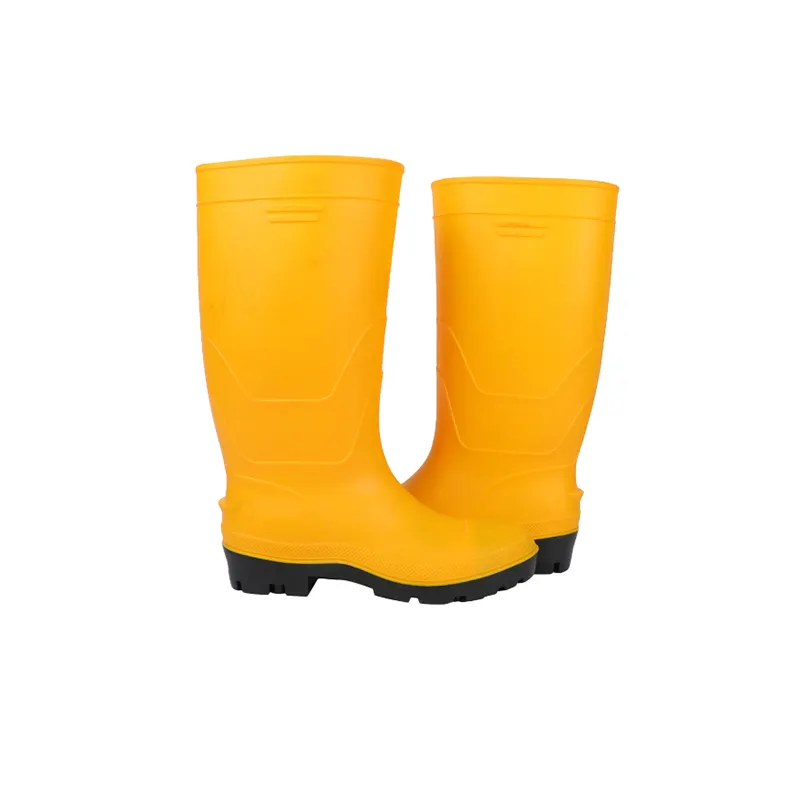 Construction industrial farm underground PVC gum boots safety rain boots