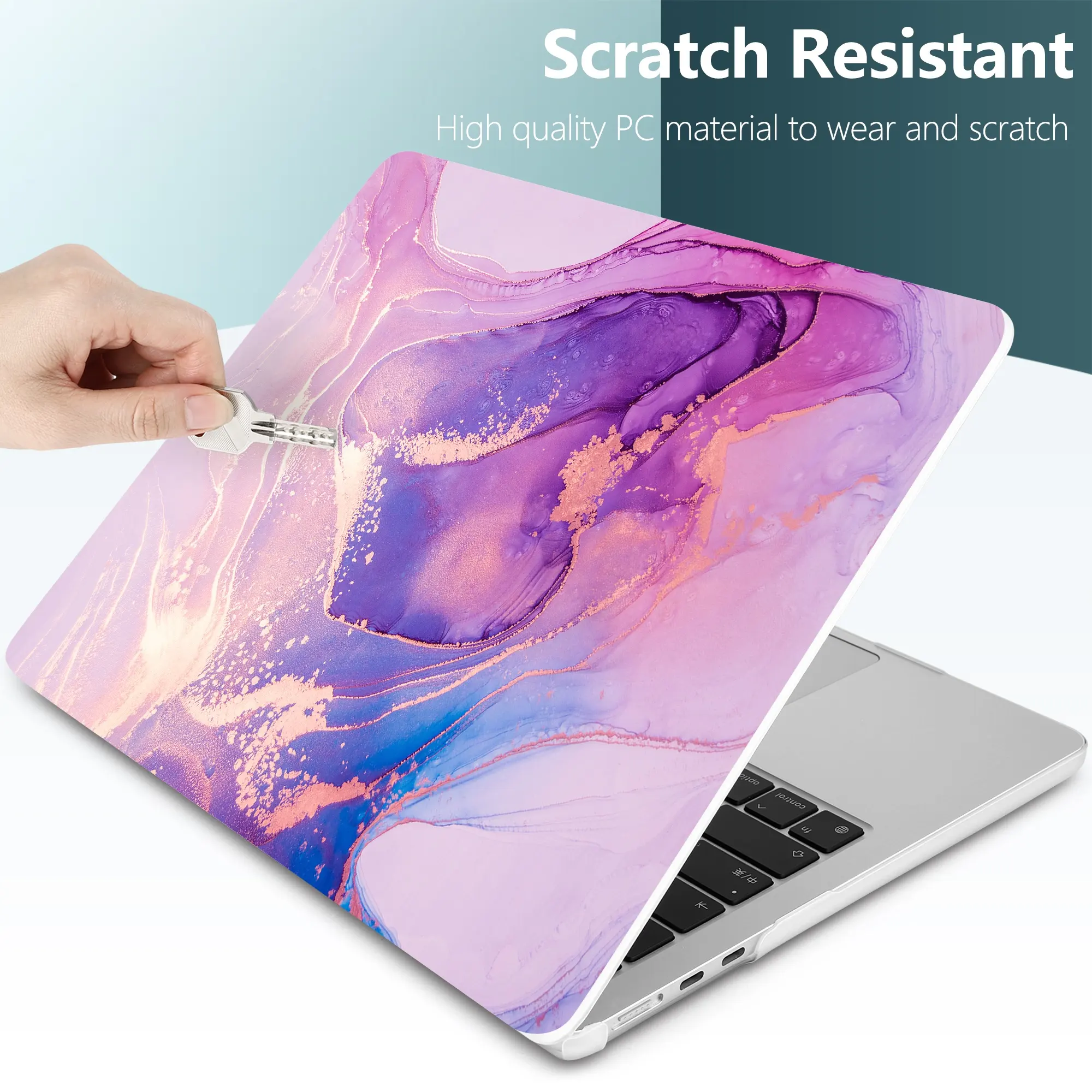 Yeni güzel kalite temizle kristal hava 15 kapak için macbook Air 15.3 inç A2941 klavye kapağı ile 2023 kılıfları