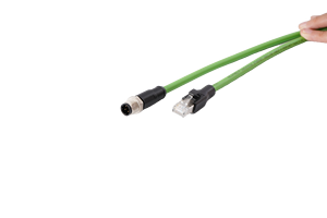 M12 Dコードカスタムダブルエンド4ピンRJ45 Profinet EtherCATイーサネット/IPインダストリアルイーサネットM12 Dコード4ピンto Rj45