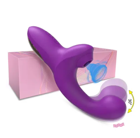 Masturbador de juguete sexual con 10 modos de vibración y succión, 2 potentes motores, clítoris, pezón, punto G, conejo