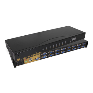 VCOM 16*<strong>1</strong> <strong>KVM</strong> VGA <strong>Switch</strong> VGA <strong>KVM</strong> <strong>Switch</strong> 1080P 60Hz with Audio 16x1 VGA <strong>KVM</strong> Switcher Button Hotkey IR Remote Control - Product Image 1