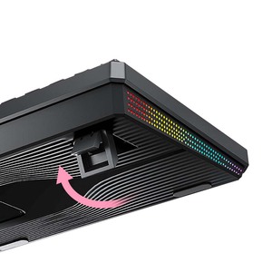 ESGAMING 98 teclas Teclado mecánico externo multicolor para juegos Diseño 96% Estructura de junta ergonómica Teclado de computadora - Product Image 6
