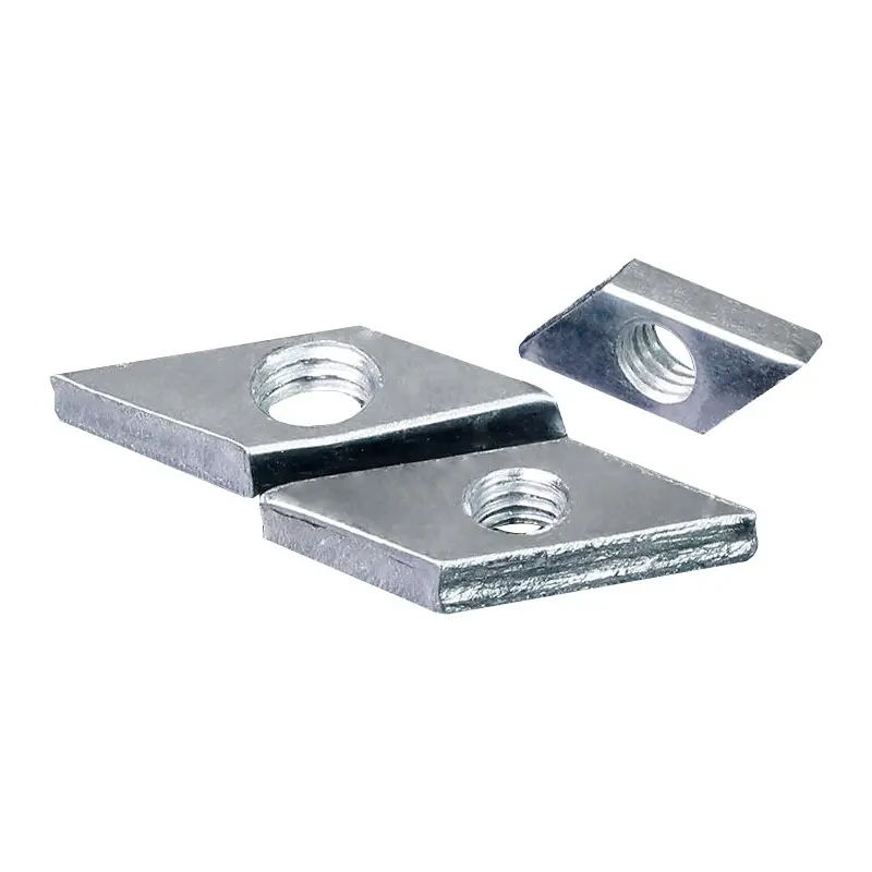 LANGLE Factory Good Quality M4 M6 M8 Diamond Shaped Nut Steel Zinc Plated Rhombus Nut Aluminum Profile Warehouse manufacturer