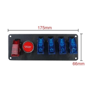 12V Rennwagen Schalttafel Starter Licht Kipp zündung Motor Start Stopp Druckknopf Set Kit - Product Image 3