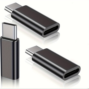 迷你铝制C型公到8针母连接器适配器Usb C到8针适配器转换器 - Product Image 1