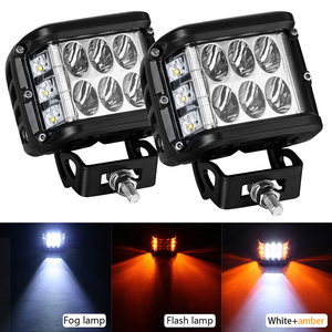 1pcs dually 4 inch 60W Cube Side Shooter LED làm việc ánh sáng nhấp nháy lái xe cho off-road xe tải máy kéo SUV ATV 4WD thuyền 4x4 - Product Image 2