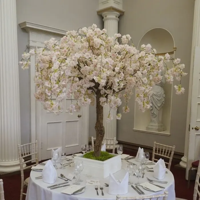 1,5 м центральные части стола для свадебного стола искусственное маленькое Цветущее Вишневое дерево для свадебного украшения