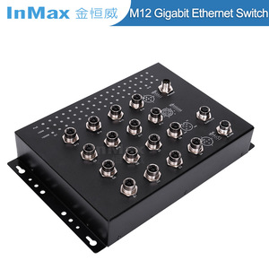 InMax制造商M12交换机EN50155 10/100/1000基础传输速率低功率列车铁路交换系统PoE交换机 - Product Image 4