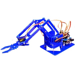 DIYキット4 DOFロボットマニピュレータアーム木製メカニカルアームクランプ爪キットサポートサーボSG90 Arduino Rpiロボット教育用 - Product Image 2