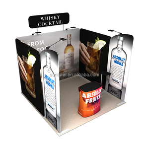 Tùy Chỉnh Xách Tay Modular Có Thể Gập Lại Hiển Thị Gian Hàng Quầy Bàn Trần Biểu Ngữ Hiện Đại Triển Lãm Thương Mại Thiết Bị Tùy Chỉnh Gian Hàng Triển Lãm - Product Image 2