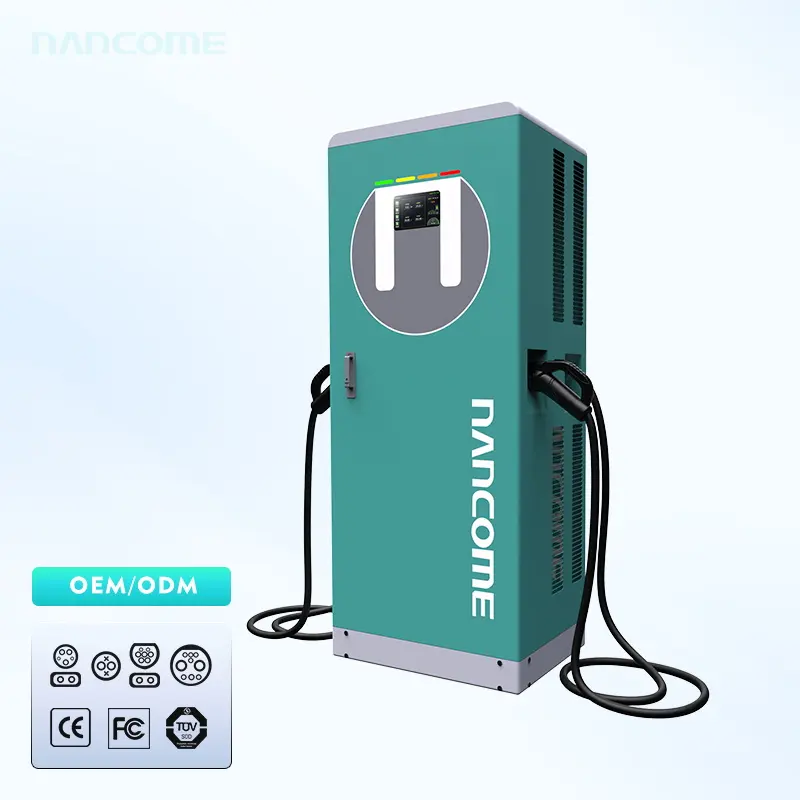 Nancome DC deux pistolets 120Kw 240Kw pile de charge rapide EV voiture électrique véhicule Commercial Ev Station de charge