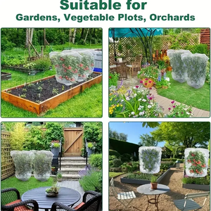 Large <strong>Garden</strong> <strong>Netting</strong> Cover with Zipper Drawstring Gardenhouse Insect <strong>Netting</strong> Bird Plant Barrier Screen - Product Image 6