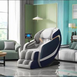 יוקרה מודרנית גוף מלא עור שיאצו recliner אפס כבידה עם לחץ אוויר תכונה עבור עיסוי צוואר ורגליים