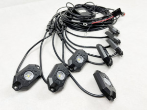 ไฟหิน LED 12V RGBW สำหรับรถยนต์เรืองแสง8ชิ้นกันน้ำควบคุมด้วยแอปไฟภายนอกรถยนต์ - Product Image 2