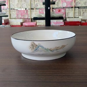 高级法国奶油风格陶瓷压花充电器瓷盘餐具婚礼派对植物图案类型 - Product Image 6