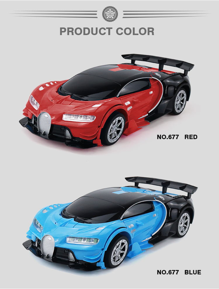 2- in-1 RC robot vehicle toy 1/12 transformation wireless remote control deformation car