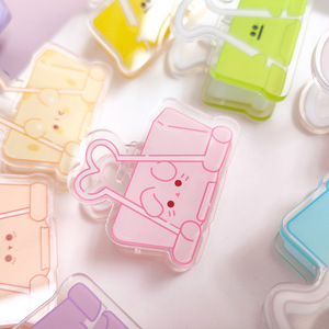 Bán buôn khuyến mại Quà Tặng rõ ràng mạnh mẽ nhựa <span class=keywords><strong>Clip</strong></span> dễ thương đôi in phim hoạt hình tùy chỉnh Acrylic Clips cho giấy - Product Image 3