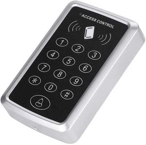 Sistema di controllo accessi porta senza contatto Wiegand RFID 26/34 di plastica Standalone tastiera Rfid controllo di accesso lettore