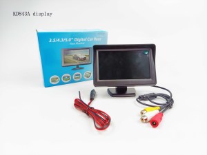 工厂流行的4.3英寸TFT汽车桌监视器DVD视频2路AV高解决方案摄像机超薄停车倒车监视器 - Product Image 6