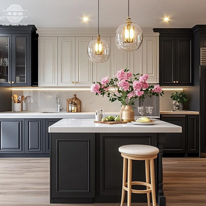 مطبخ حديث على شكل حرف U مخصص من الشركة المصنعة خزانة مخصصة للبيع بالجملة تصاميم وحدات للمطبخ - Product Image 2