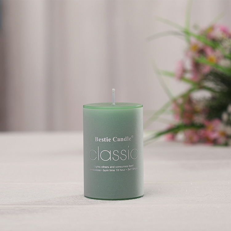 Pink Beautiful Macaron Wax Tea Light Candle Green Favors Scent, Luxury Candle For Home Scent Gift Set