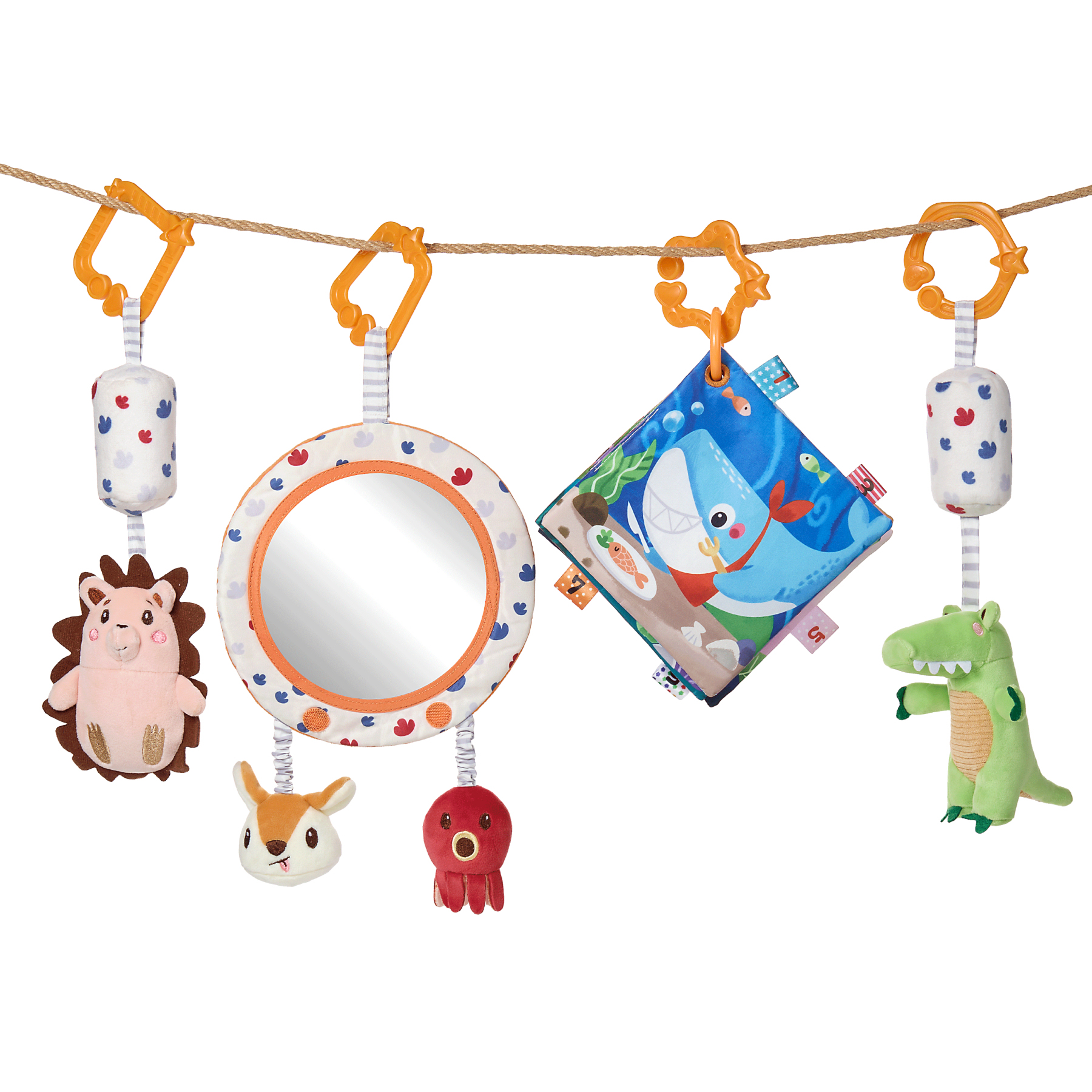 TM456 Mirror book hanging rattle set