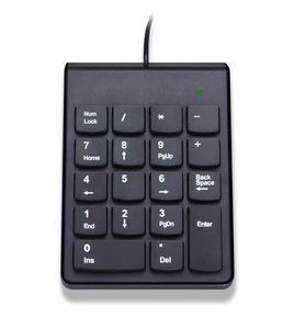 Small-size USB Wired <strong>Numeric</strong> Keypad Numpad 18 Keys Digital <strong>Keyboard</strong> for Accounting Teller Laptop Notebook Tablets - Product Image 2