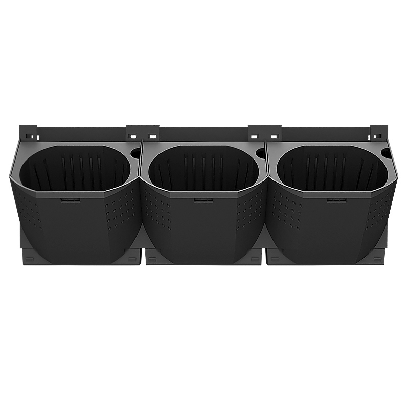 Noir Vertical pots de verdissement