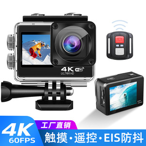 クロスボーダー屋外防水スポーツカメラ4K60フレーム2.0タッチスクリーン1.3デュアルカラースクリーンカメラ