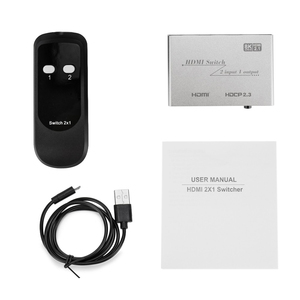 Hdmi Switch 2 en 1 8K Hdmi 2,1 Splitter y Switch Hdmi 2X1 Interruptor automático con fuente de alimentación original de fábrica OEM - Product Image 1