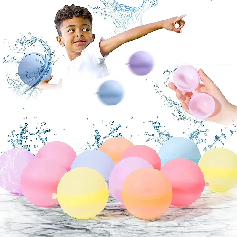 Globo de bola de agua autosellante de silicona reutilizable Globos de agua para niños Piscina Playa Juegos de agua