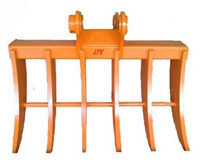 定制迷你挖掘机倾斜耙/挖掘机干草耙/小型挖掘机根耙出售 - Product Image 1