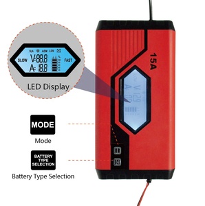 ACからDC12電圧15アンペア高速カーバッテリー充電器12電圧7.5アンペアバッテリー充電器およびシガレット12 V/6アンペア - Product Image 6