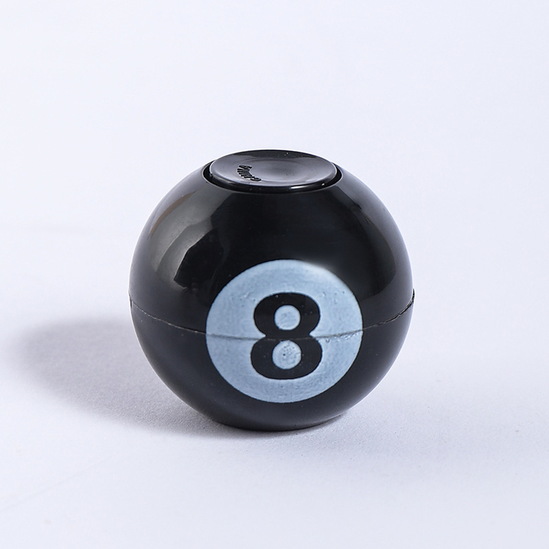 3.5cm black 8 billiard spinning top