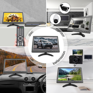 Coche hogar tienda uso 10,1 pulgadas pantalla Mini VGA HD entrada con pantalla REPRODUCTOR DE Dvd función pequeño hogar escritorio LCD ordenador Monitor