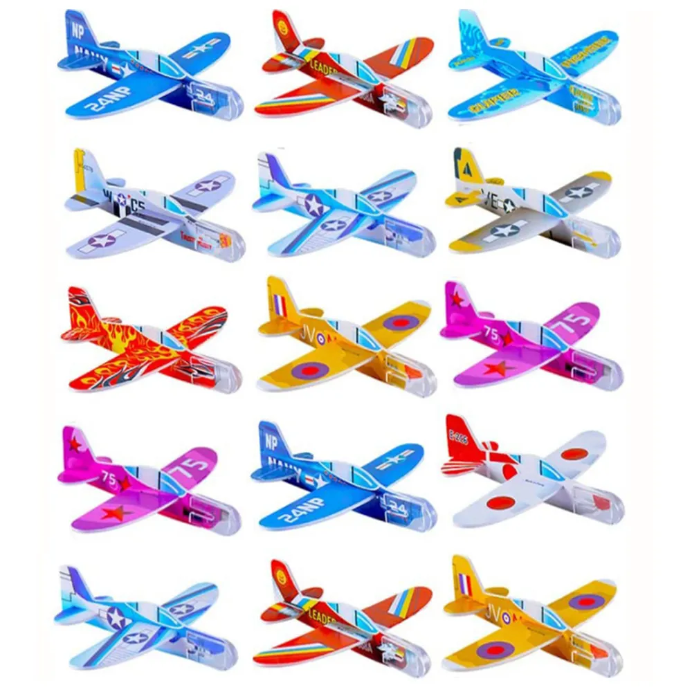 LZY928 coloridos juguetes voladores planeadores de espuma aviones juguetes para niños