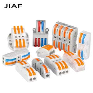 Conector conductor de cable rápido JIAF, bloque de terminales de empalme de 2/3 Pines, 1 entrada, salida múltiple con orificio de fijación - Product Image 1