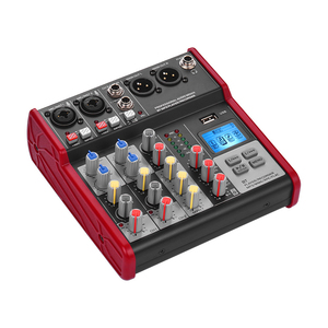 ライブレコーディング & ソング制作用のコンパクトな4チャンネルプロオーディオインターフェースミキサーコンソール - Product Image 1