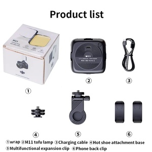 M11 4.5W Mini Led ışık 2000mah şarj edilebilir cep telefonu Vlog Tiktok Video dolgu fotoğraf ışığı için dolgu ışığı - Product Image 3