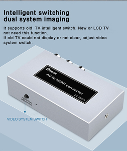 Dtech Vga to Hdmi Converter 1080p Metal Shell RCA AV to HDMI Video Convertor - Product Image 4