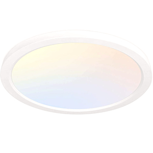 LED yuvarlak düz Panel AYDINLATMA 3000K/4000K/5000K CCT seçilebilir kısılabilir kenar aydınlatmalı gömme montaj tavan lambası fikstürü - Product Image 1
