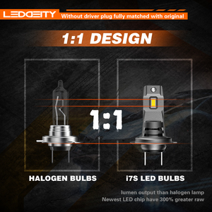 Leddeity ชุด H4 LED 30W 12V, H4 3600LM ระบบไฟสีขาวนวล IP68ติดตั้งง่ายอะไหล่รถยนต์สภาพใหม่ - Product Image 4