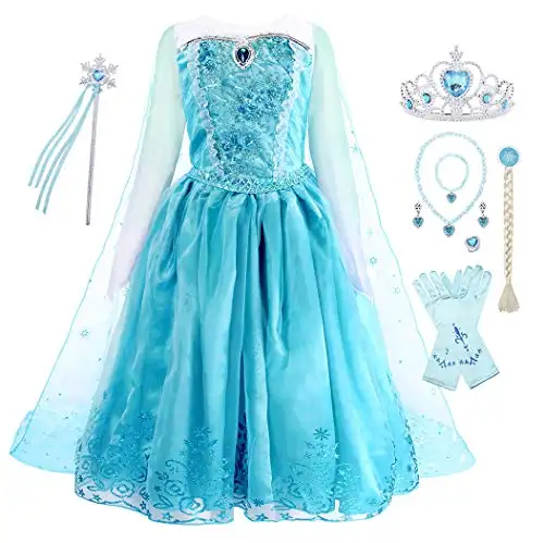 Halloween paillettes fantasiose ragazze festa manica lunga principessa Elsa vestire i bambini di natale Cosplay carnevale neve regina Elsa costumi