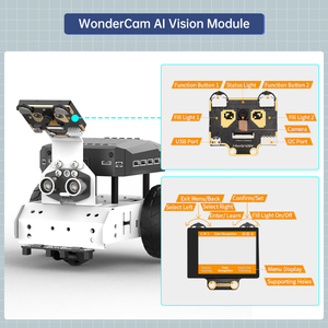 Controlador AiNova ESP32 Graphic Scratch Python Programación Kit de Robot Educativo Coche robótico con AI Vision y cámara - Product Image 3