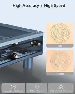 Ortur H10 + LU3-20B 10W 20W Diodo Portátil Mini CNC Laser Marcação Corte Contraplacado De Bambu Acrílico Couro Laser Gravador Máquina