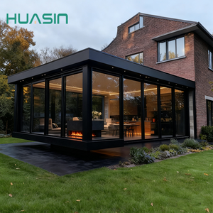 Su misura camera solare in lega di alluminio struttura veranda isolamento in vetro case prefabbricate isolamento veranda efficiente dal punto di vista energetico - Product Image 3