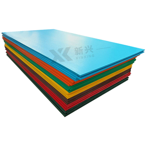 1220X 2440MM hdpe子供用遊び場用2色プラスチックシート、2色遊び場マット、同時押し出しHDPEシート - Product Image 2