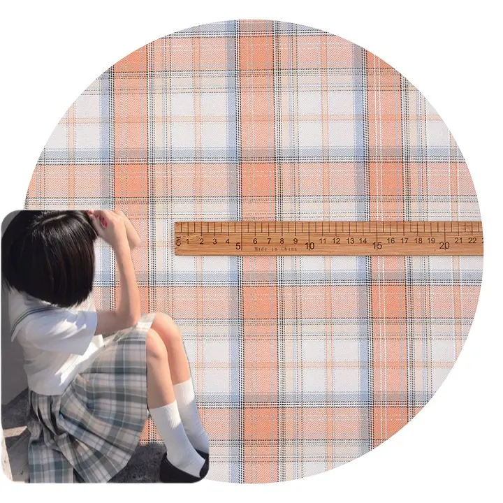 Japanischer JK100% Polyester-Garn gefärbter Stoff Schuluniform Stoff