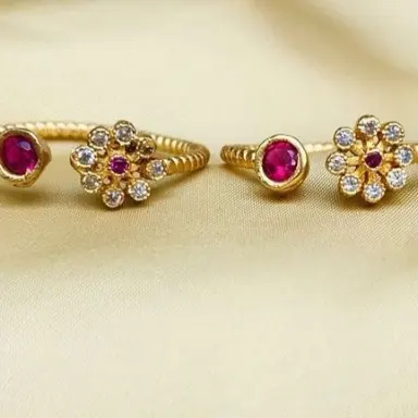 Atacado Fine Jewelry Toe Ring Prata Ouro Moissanite Fine Fashion Jóias Para Toe Anéis Meninas