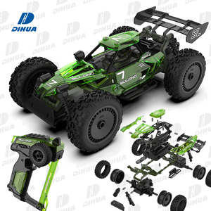 STEMビルディングおもちゃ3in1教育用RCレーサーセットリモートコントロールカーモデルアセンブリ早期学習ブリックロードスターキット74個 - Product Image 1